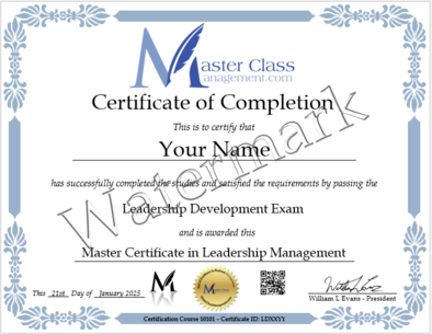 Master Certificate in Leadership Management